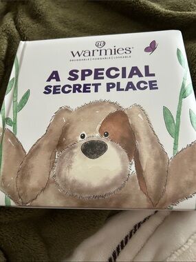 Warmies Plush 'A Special Secret Place' Small Pet Cozy Book in Brown and Purple